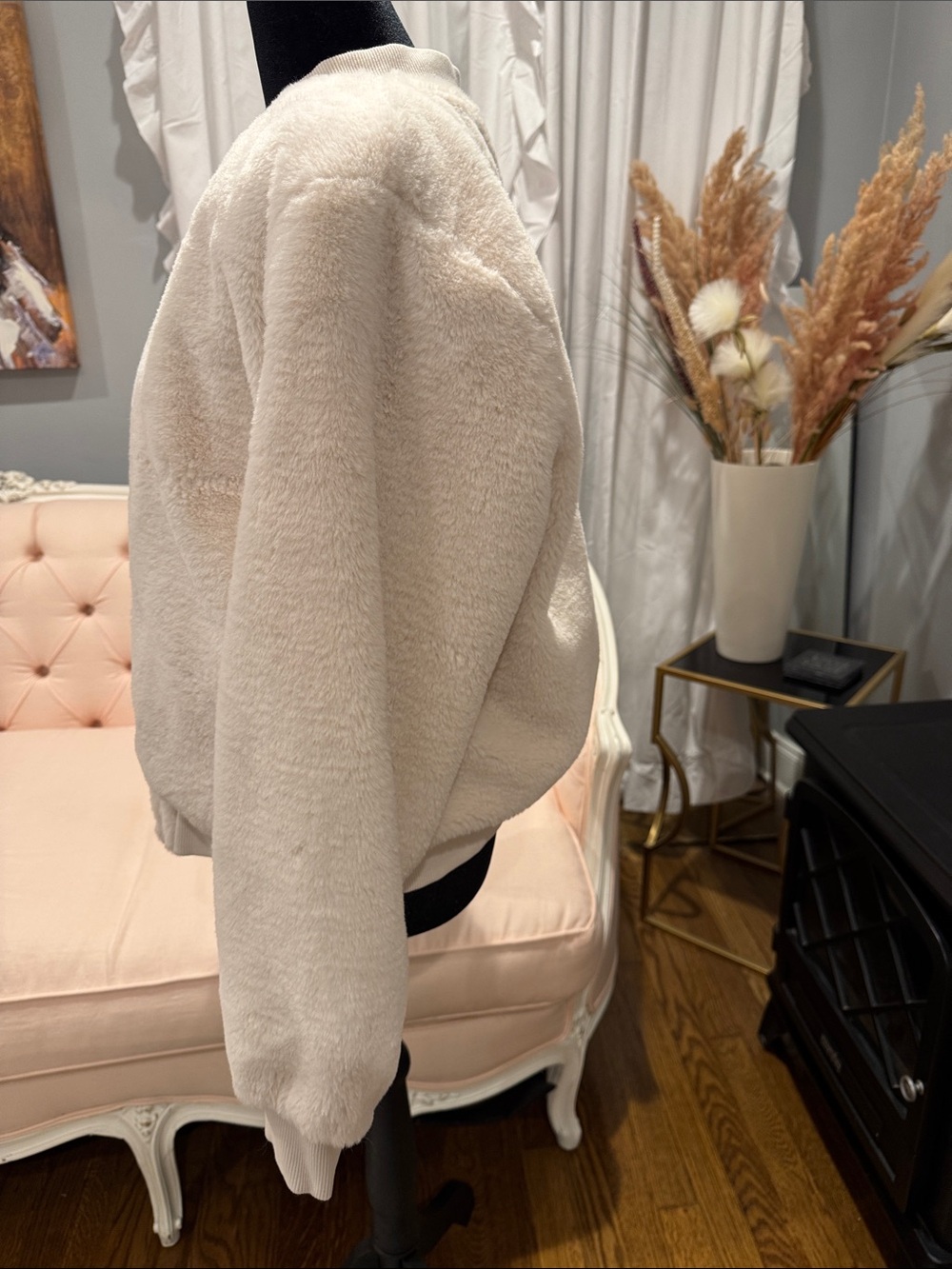Sanctuary Plush Teddy Jacket in Cream - Picture 2 of 9